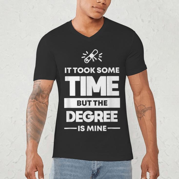 Returning Adult College Graduation T-Shirt Men's V-Neck T-Shirt
