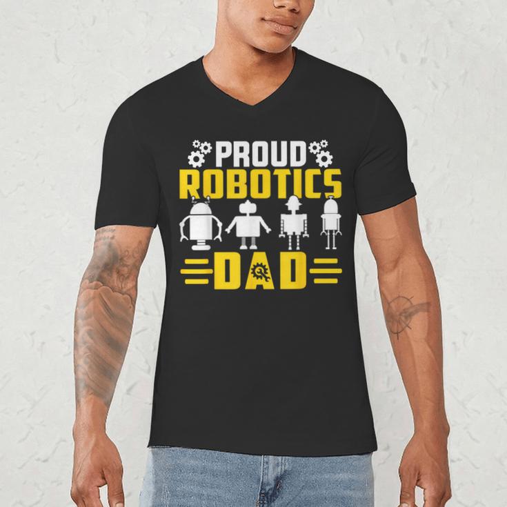 Robotics Father Robotics Dad Men's V-Neck T-Shirt