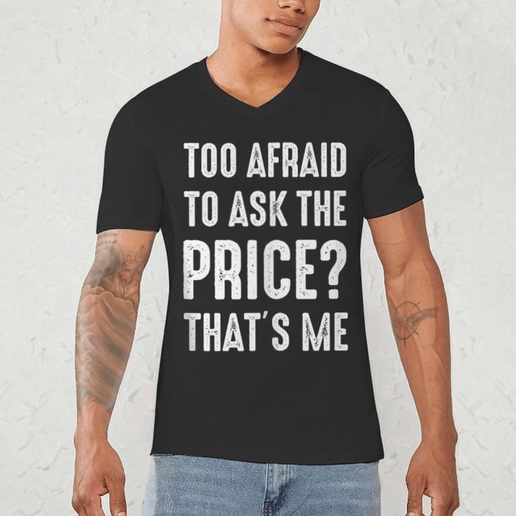 Sarcastic Budget Shopper Introvert Shopping Humor Men's V-Neck T-Shirt