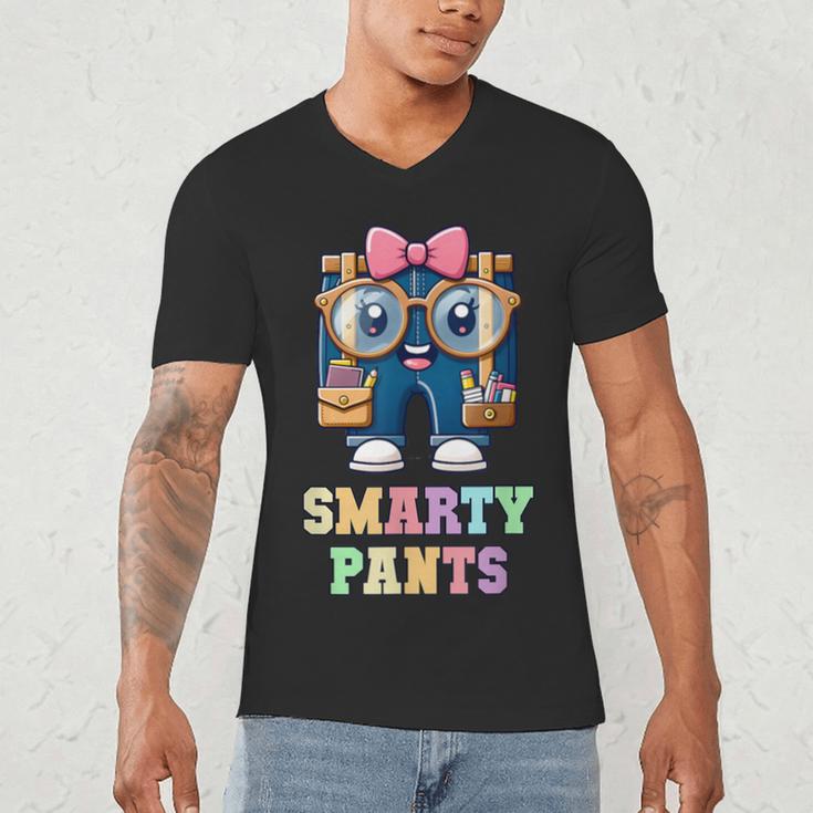 Sarcastic Little MISS SMARTY PANTS Graduation Alumni Game On Men's V-Neck T-Shirt
