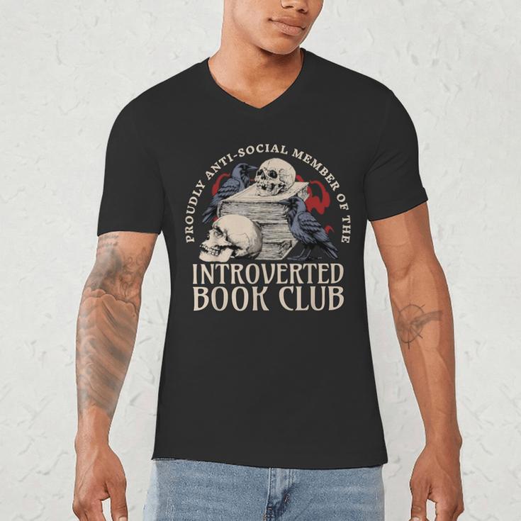 Sarcastic Proud Anti Social Member Of Introverted Book Club Men's V-Neck T-Shirt