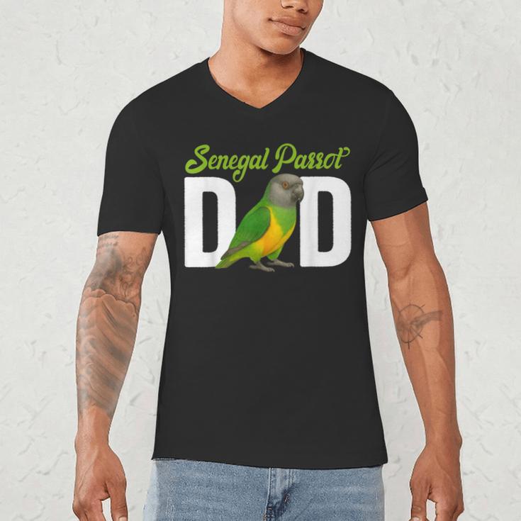 Senegal Parrot Dad Senegal Parrot Owner Senegal Parrot Lover Men's V-Neck T-Shirt