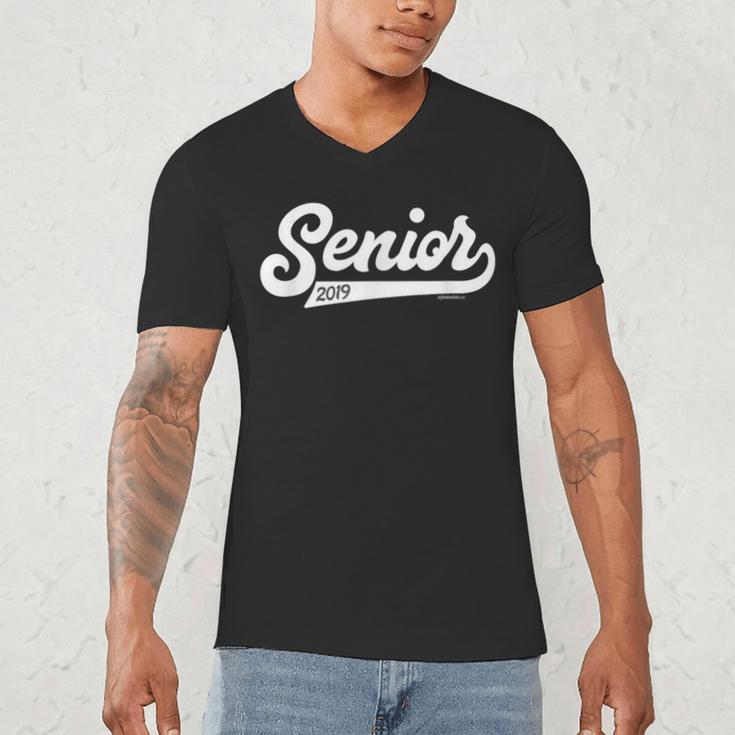 Senior 2019 Class Of 2019 Graduation For Her Him Men's V-Neck T-Shirt