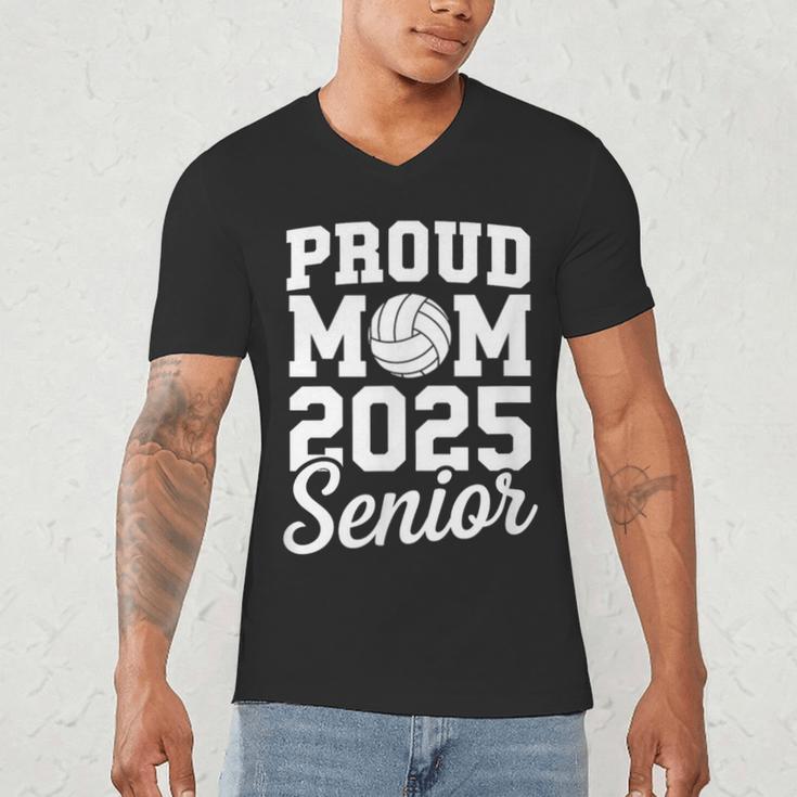 Senior 2025 Volleyball Mom High School Graduation Outfit Fun Men's V-Neck T-Shirt