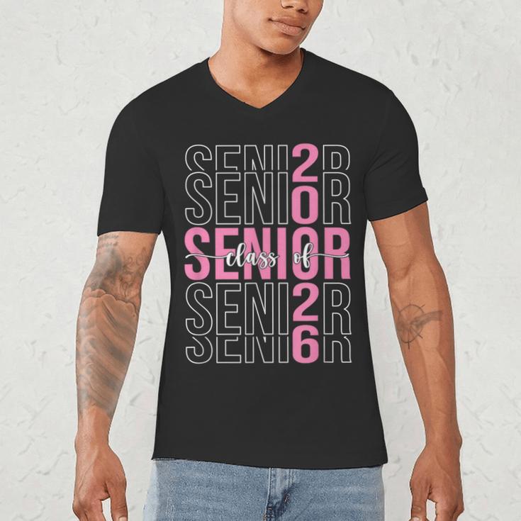 Senior 2026 Class Of 2026 Seniors Graduation 2026 Girl Women Men's V-Neck T-Shirt
