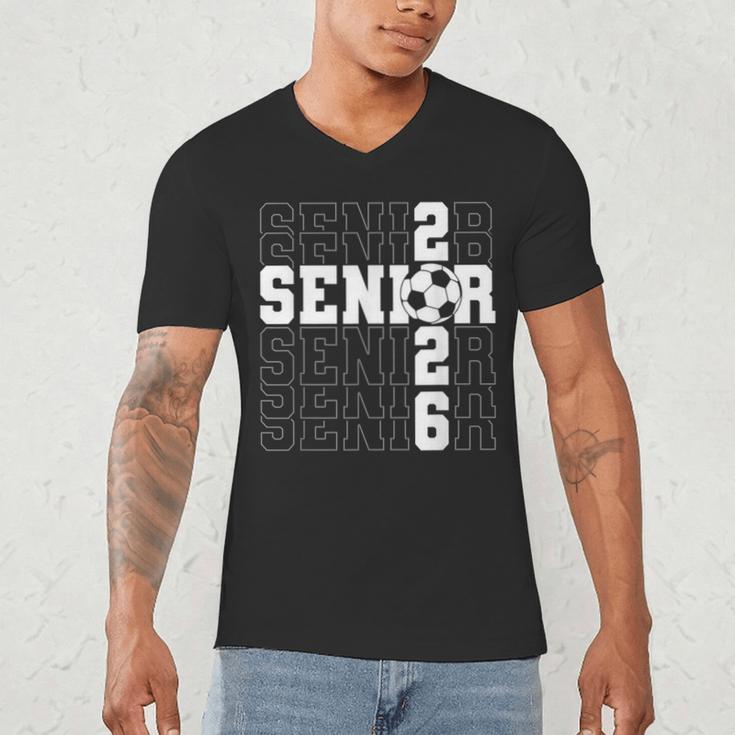 Senior 2026 Soccer Player Class Of 2026 Senior Graduation Men's V-Neck T-Shirt