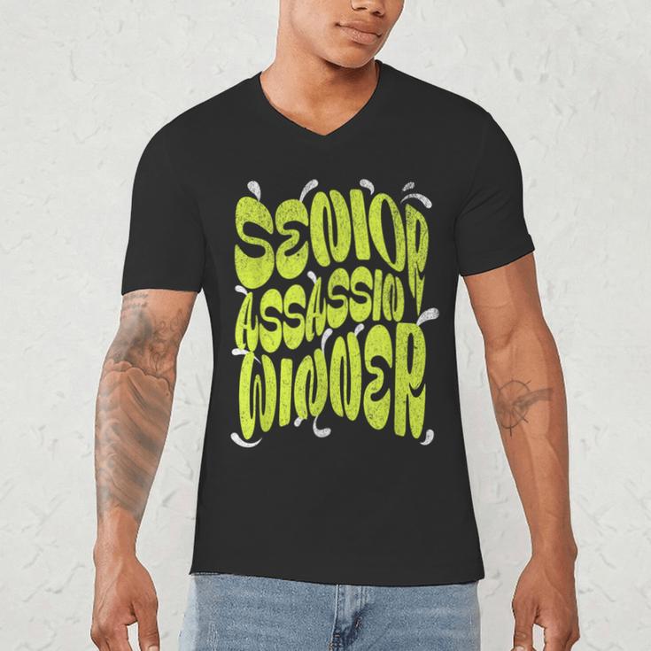 Senior Assassin Winner School Graduation Water Game Men's V-Neck T-Shirt