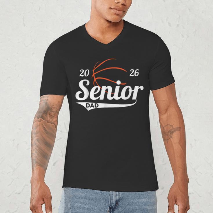 Senior Basketball Dad Class Of 2026 Graduation Graduate Men's V-Neck T-Shirt