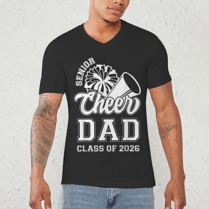 Senior Cheerleader Dad Cheer Class Of 2026 Graduation Men Men's V-Neck T-Shirt