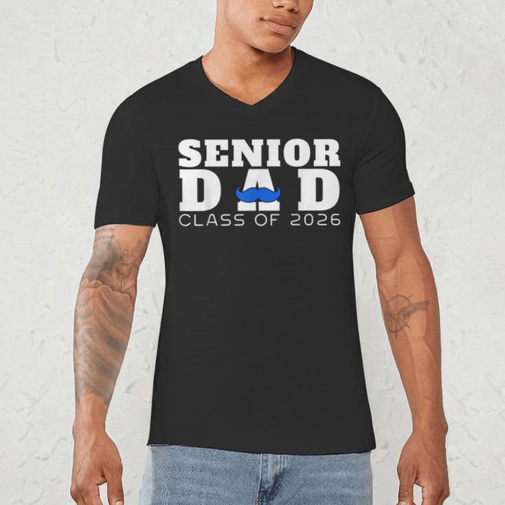 Senior Dad 2026 Class Of 2026 Graduation Men's V-Neck T-Shirt