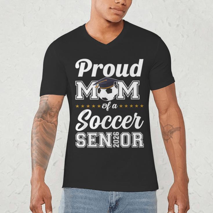 Senior Mom Class Of 2026 Soccer Mom Graduation Men's V-Neck T-Shirt