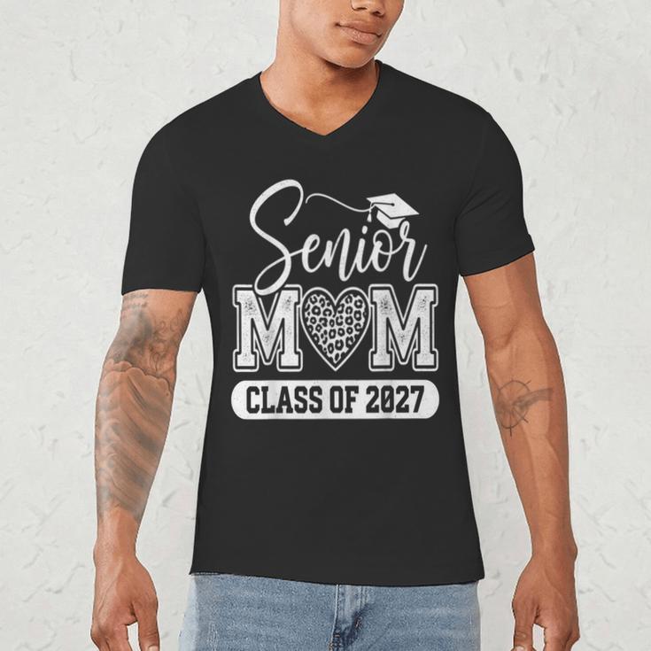 Senior Mom Class Of 2027 Senior Mama 2027 Graduation Men's V-Neck T-Shirt