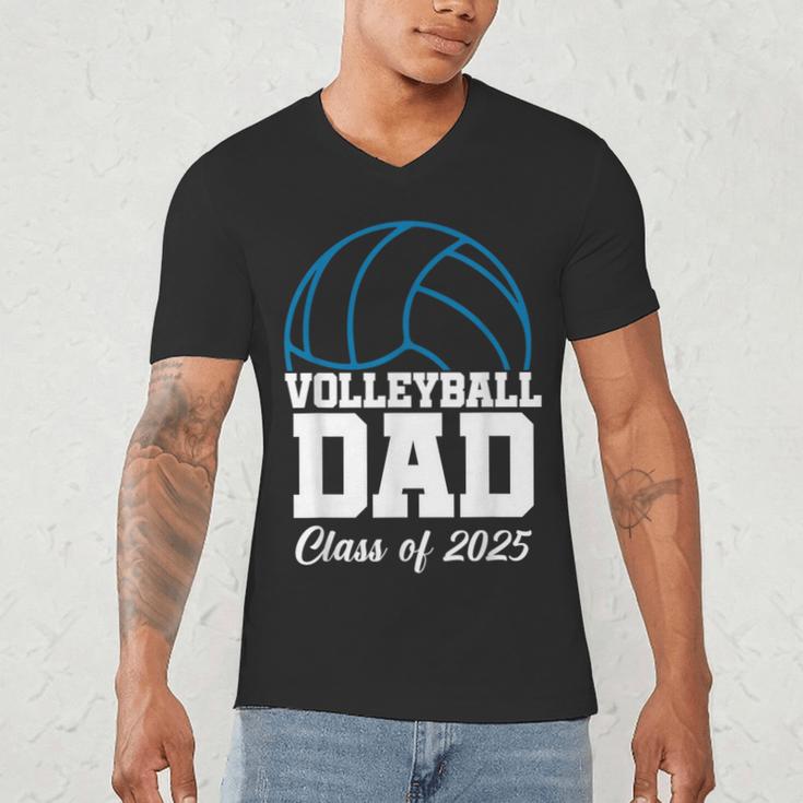 Senior Volleyball Dad Class Of 2025 Graduation Graduate Men's V-Neck T-Shirt