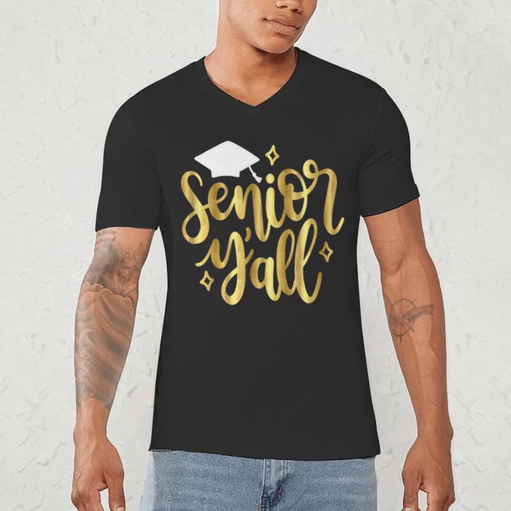 Seniors Y'All 2019 Graduation Tshirt High School College Men's V-Neck T-Shirt