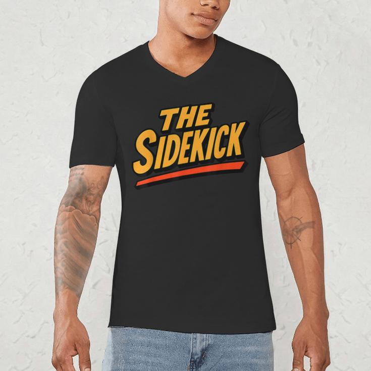 Sidekick Easy Halloween Matching Superhero Costume Dad Mom Men's V-Neck T-Shirt