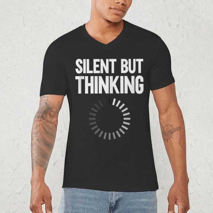 Silent But Thinking Introvert Men's V-Neck T-Shirt Silent But Thinking Introvert Men's V-Neck T-Shirt