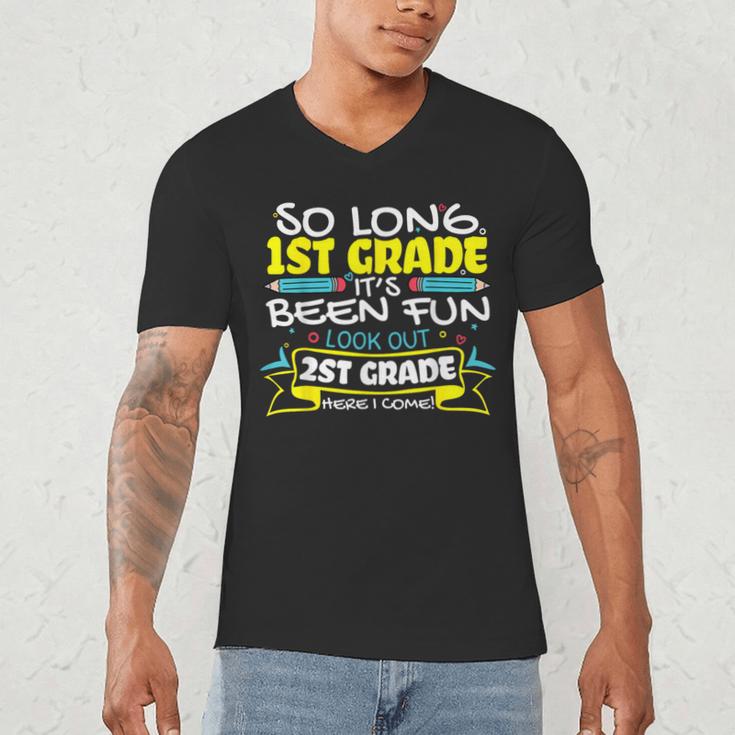 So Long 1st Grade 2nd Grade Here I Come School Graduation Men's V-Neck T-Shirt