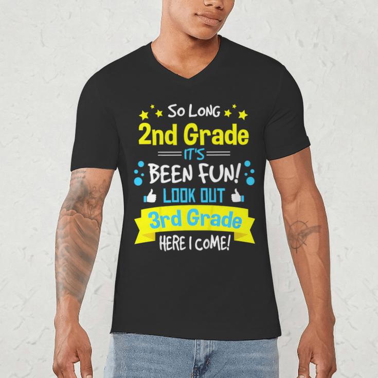 So Long 2nd Grade Here I Come 3rd Grader Graduation Men's V-Neck T-Shirt