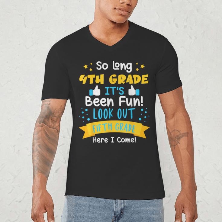 So Long 4th Grade Graduation 2025 School 5th Grade Here Come Men's V-Neck T-Shirt