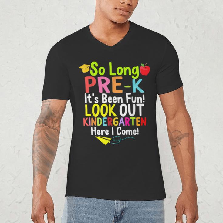 So Long Pre-K Kindergarten Here I Come Graduation Kids Men's V-Neck T-Shirt