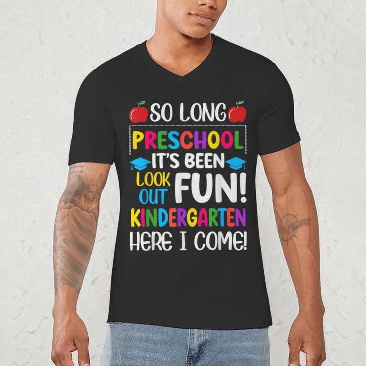 So Long Preschool Kindergarten Here I Come Graduation Men's V-Neck T-Shirt