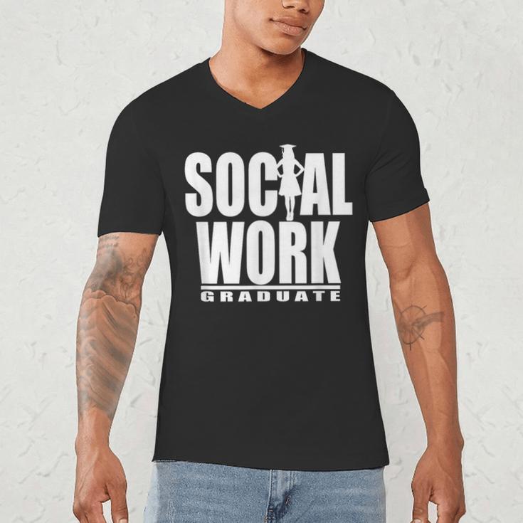 Social Work Graduate TShirt College Graduation Men's V-Neck T-Shirt