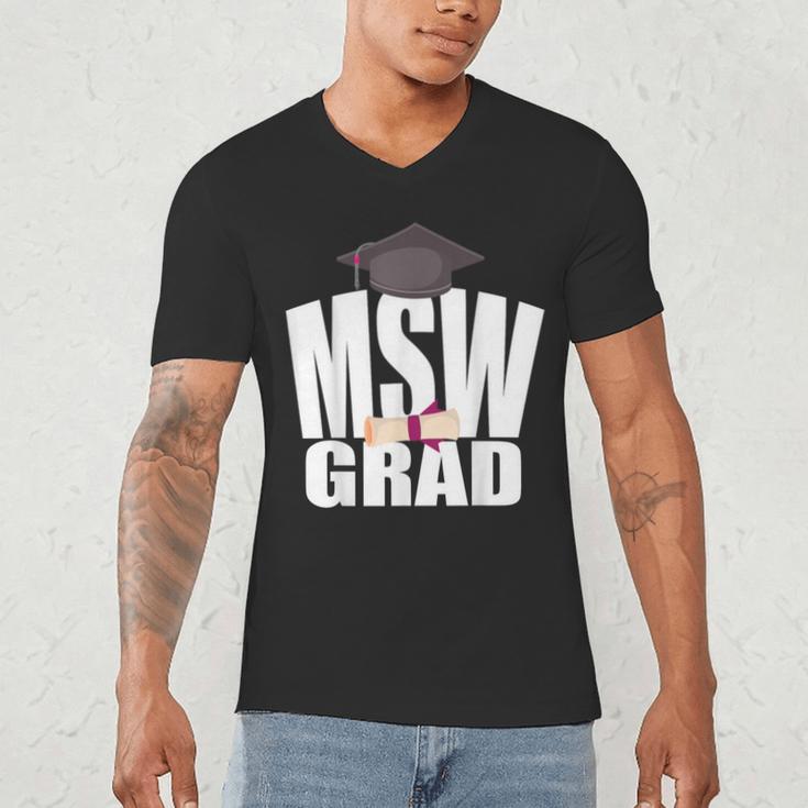 Social Work MSW Graduation Masters Degree Worker 2020 Men's V-Neck T-Shirt