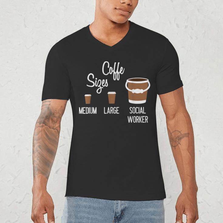 Social Work s Coffee Graduation Social Worker Men's V-Neck T-Shirt