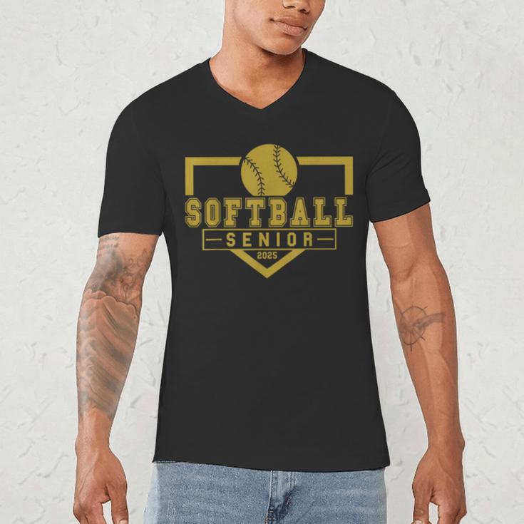 Softball Senior Night Softball Senior 2025 Graduation 20 Men's V-Neck T-Shirt