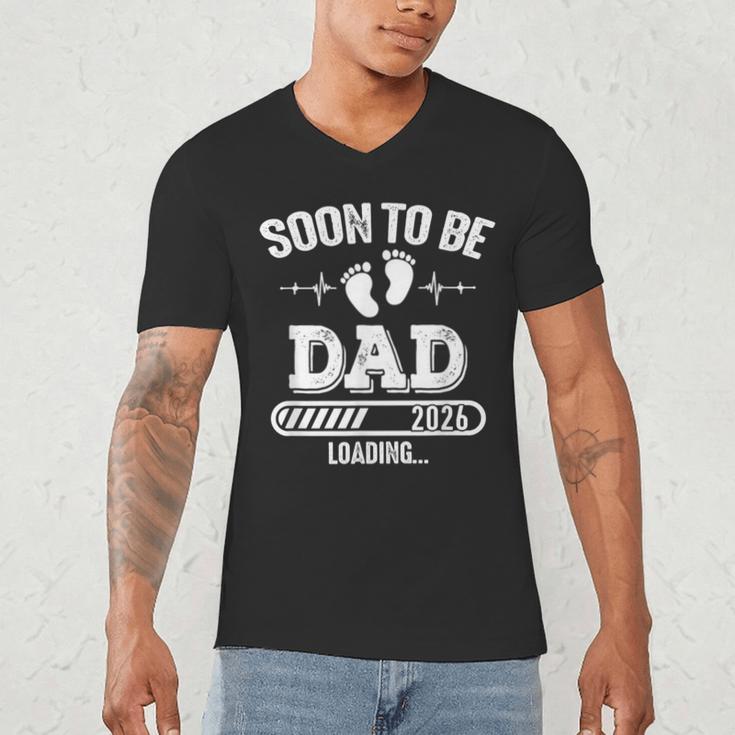 Soon To Be Dad 2026 Loading For Pregnancy Announcement Men's V-Neck T-Shirt