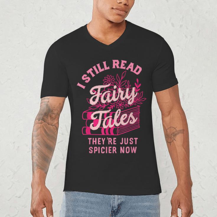 Spicy Book Lover For Women Who Love To Read Romance Fantasy Men's V-Neck T-Shirt