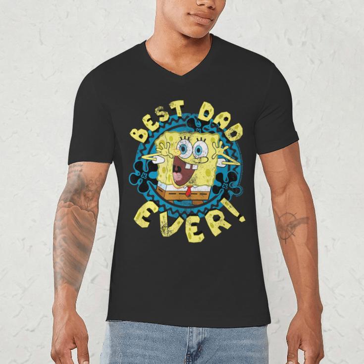 Spongebob Squarepants Father's Day Best Dad Ever Men's V-Neck T-Shirt