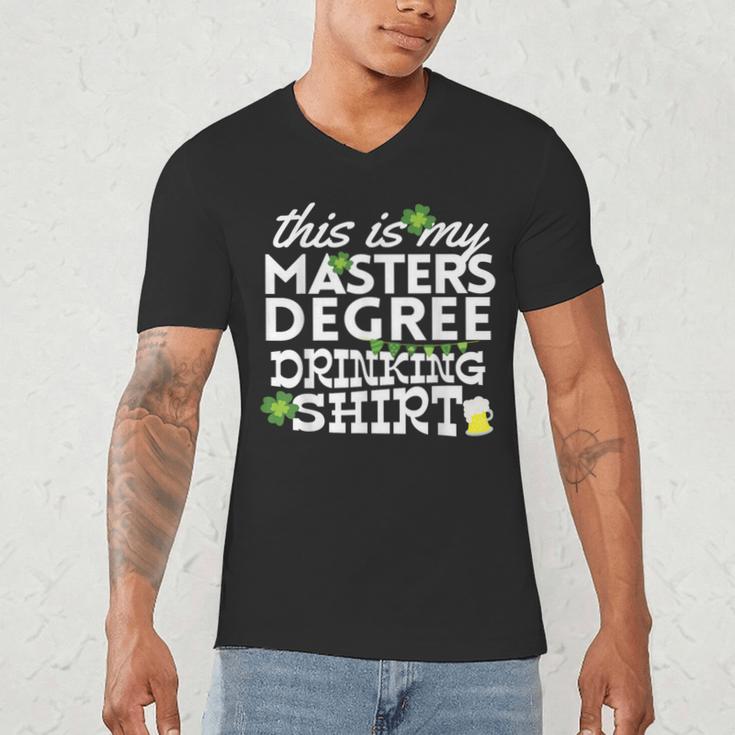 St Patricks Day Masters Degree MSW Graduation Social Work Men's V-Neck T-Shirt