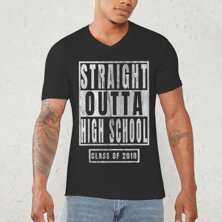 Straight Outta High School s Graduation Men's V-Neck T-Shirt