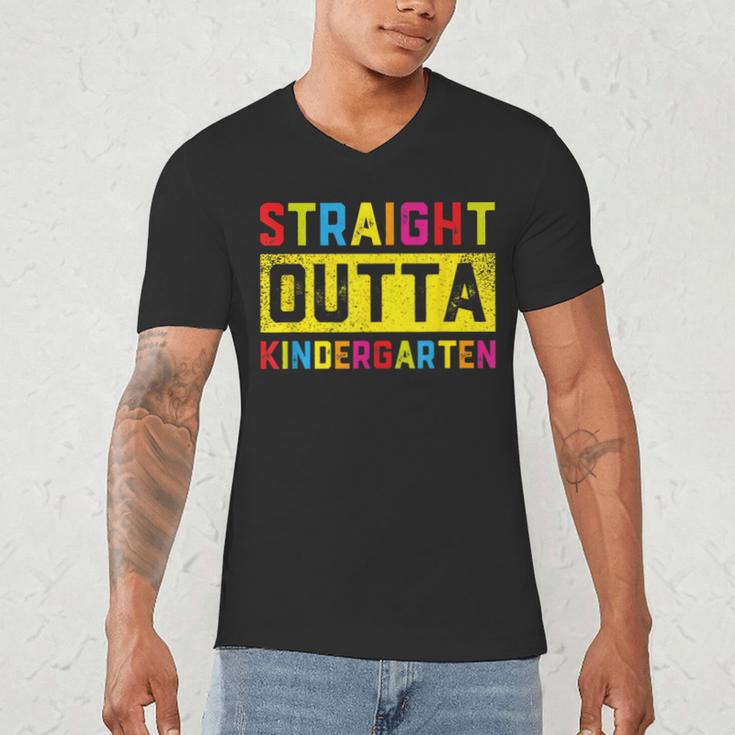 Straight Outta Kindergarten TShirt Graduation Kid Men's V-Neck T-Shirt