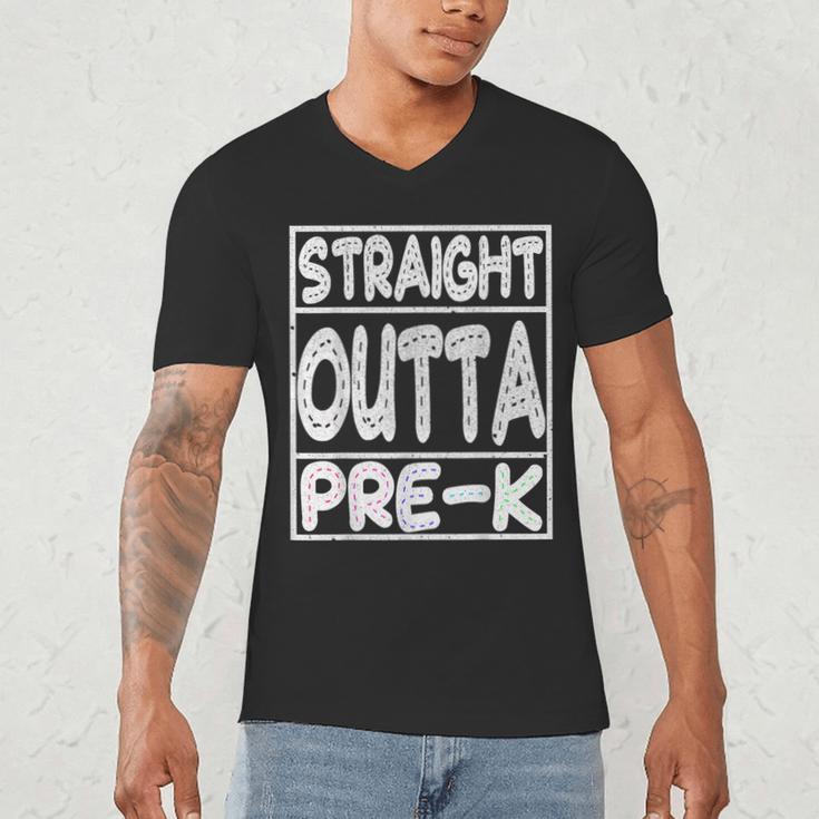 Straight Outta Pre-K Shirt Great Graduation Preschools Men's V-Neck T-Shirt