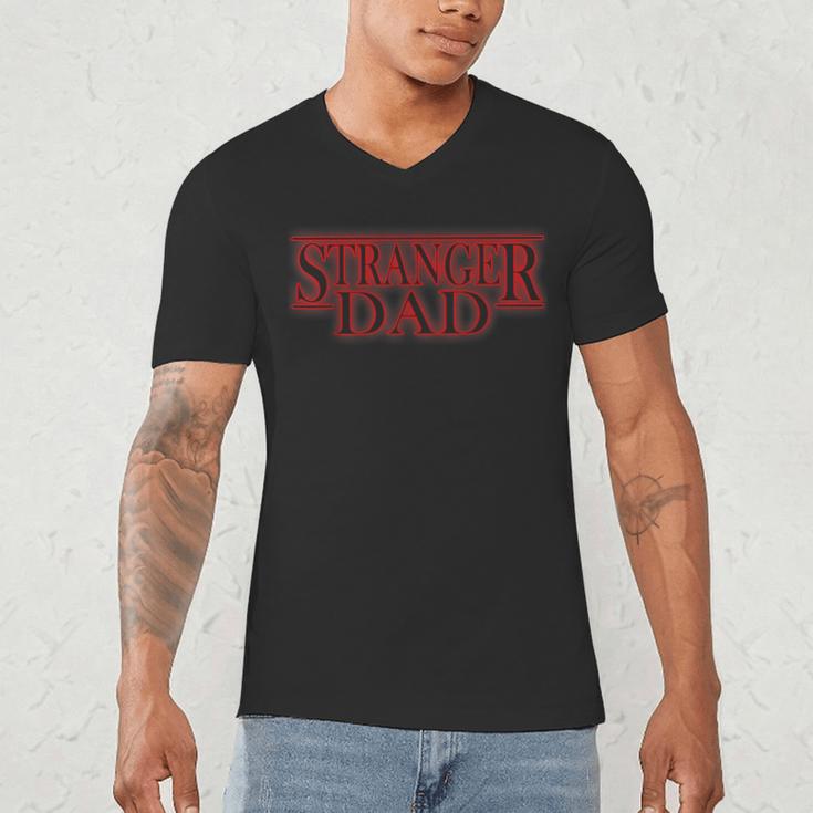 Stranger Dad Father's Day Or Birthday Themed Men's V-Neck T-Shirt