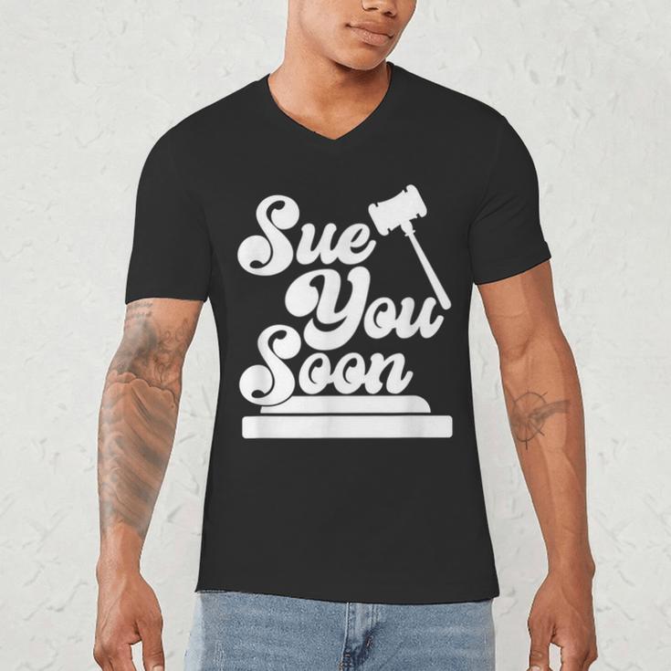 Sue You Soon Law Student School Graduation Men's V-Neck T-Shirt