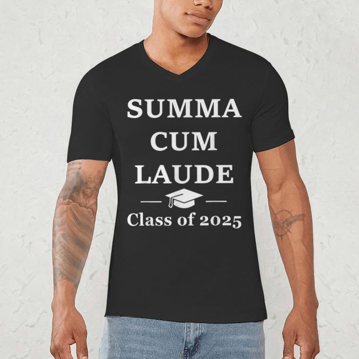 Summa Cum Laude Class Of 2025 Distinction Degree Graduation Men's V-Neck T-Shirt