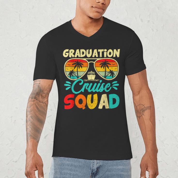 Summer Vacation Graduation Cruise Squad 2026 Matching Men's V-Neck T-Shirt