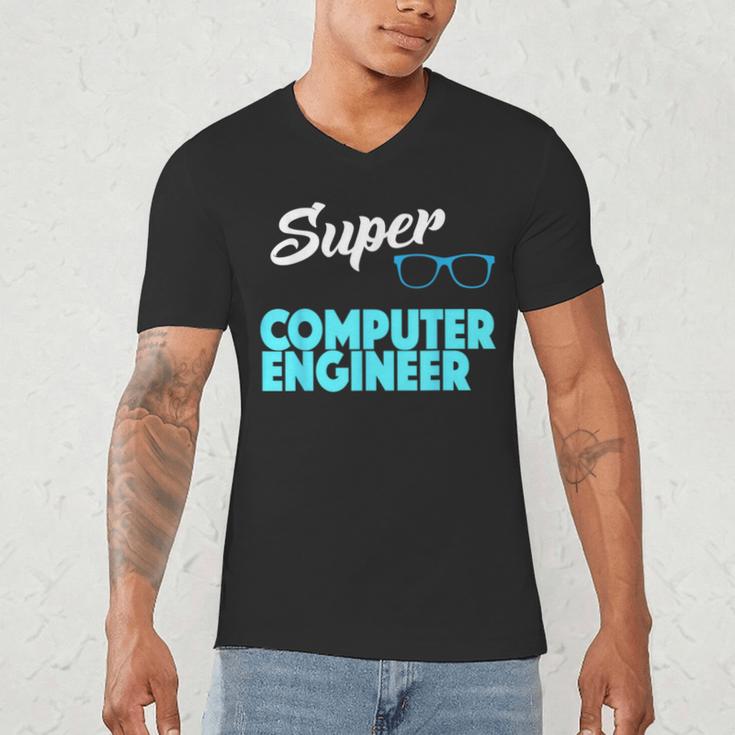 Super Computer Engineer New Job Graduation Men's V-Neck T-Shirt