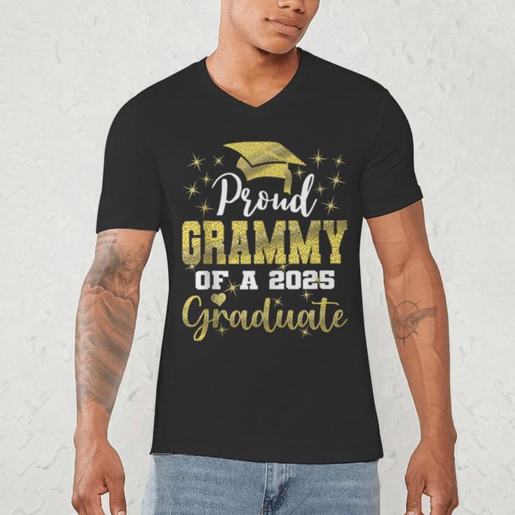 Super Proud Grammy Of 2025 Graduate Senior Graduation Family Men's V-Neck T-Shirt