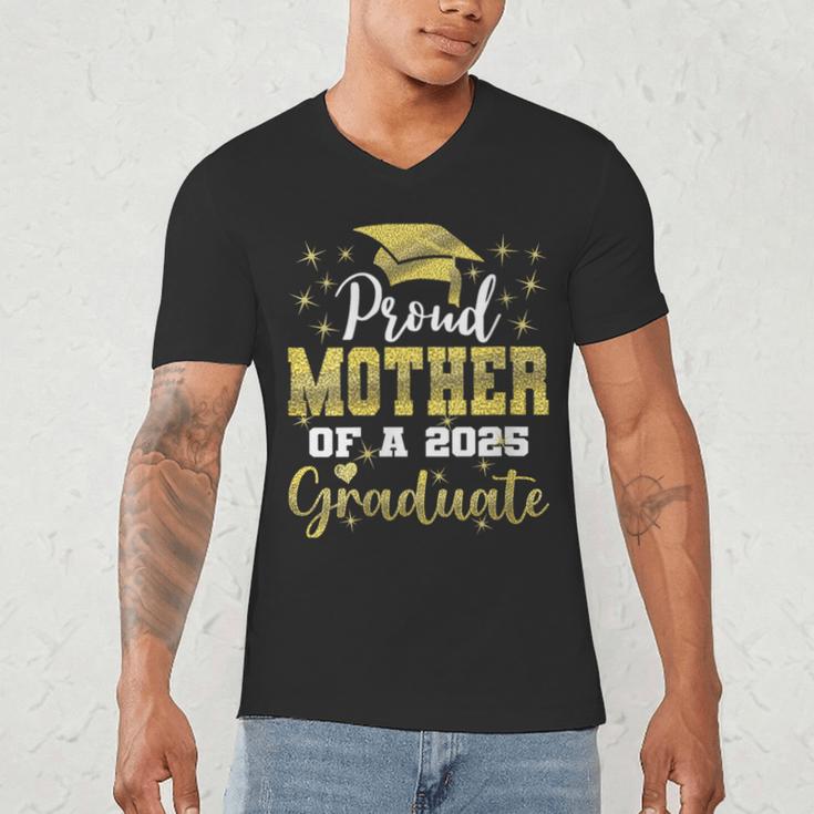 Super Proud Mother Of 2025 Graduate Senior Graduation Family Men's V-Neck T-Shirt