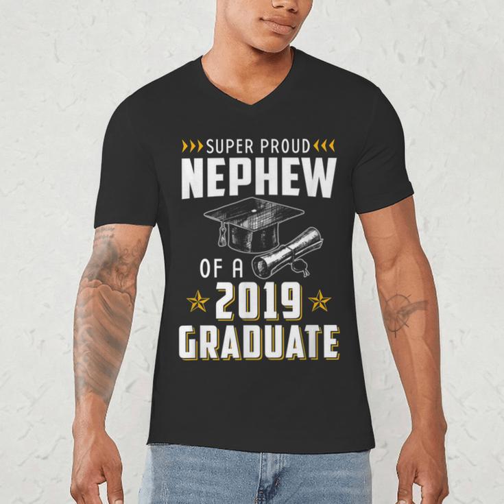 Super Proud Nephew Of A 2019 Graduate Shirt Graduation Men's V-Neck T-Shirt