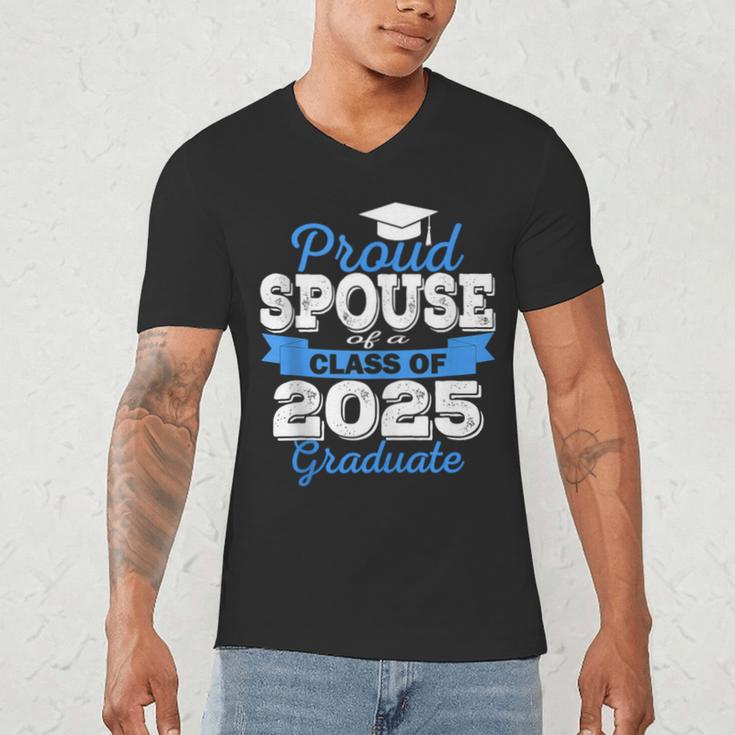 Super Proud Spouse Of 2025 Graduate Senior Graduation Family Men's V-Neck T-Shirt