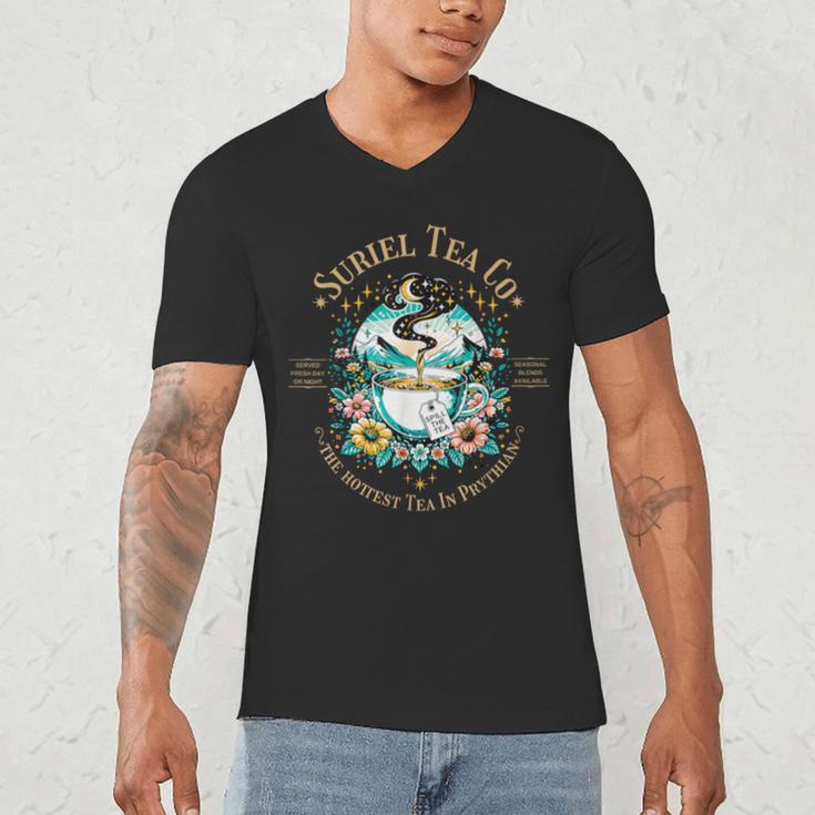 Suriel Tea Spicy Fantasy Romantasy Readers Booktok Bookish Men's V-Neck T-Shirt