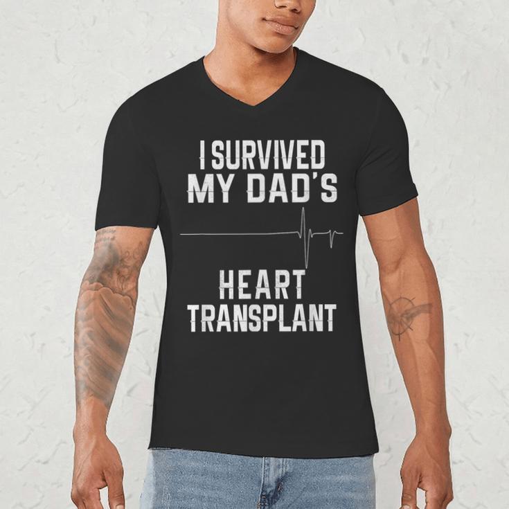 I Survived My Dad's Heart Transplant Men's V-Neck T-Shirt
