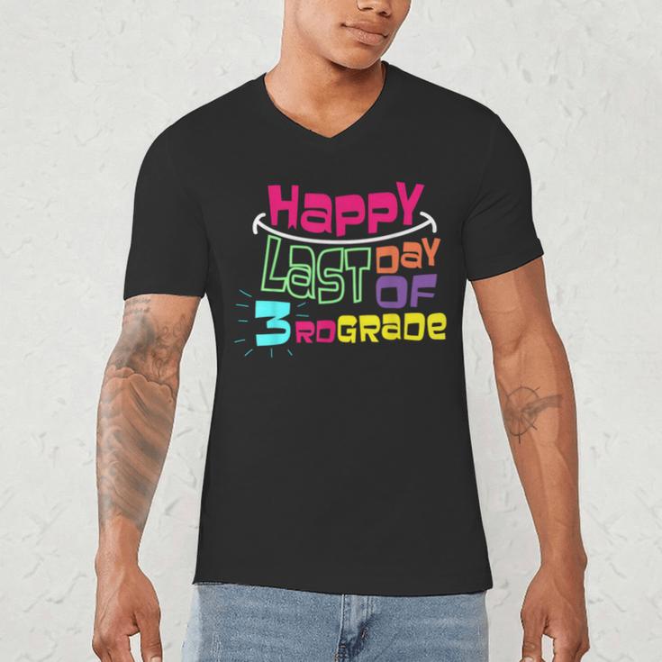 Sweet Happy Last Day Of 3rd Grade Kids GraduationMen's V-Neck T-Shirt