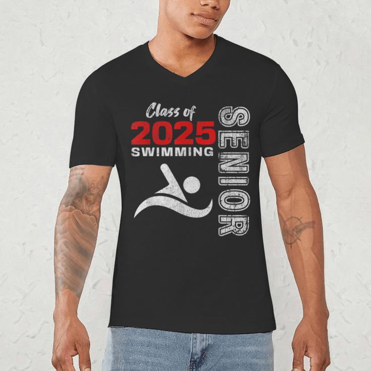 Swimming Team Senior Class Of 2025 Graduation 2025 Men's V-Neck T-Shirt