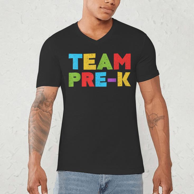 Team Pre-K Shirt Teacher Boy Girl Back To School Graduation Men's V-Neck T-Shirt